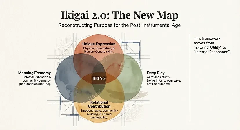 Article cover: "Ikigai 2.0" in the AI Era: Reconstructing Purpose for the Post-Instrumental Age