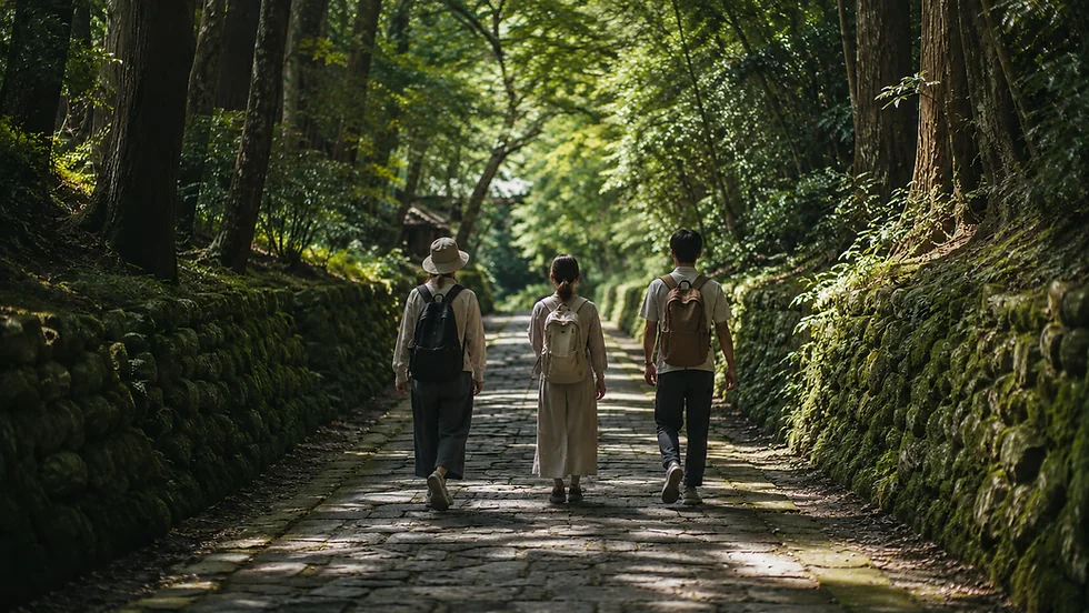Walking the forest paths of Kita-Kamakura
