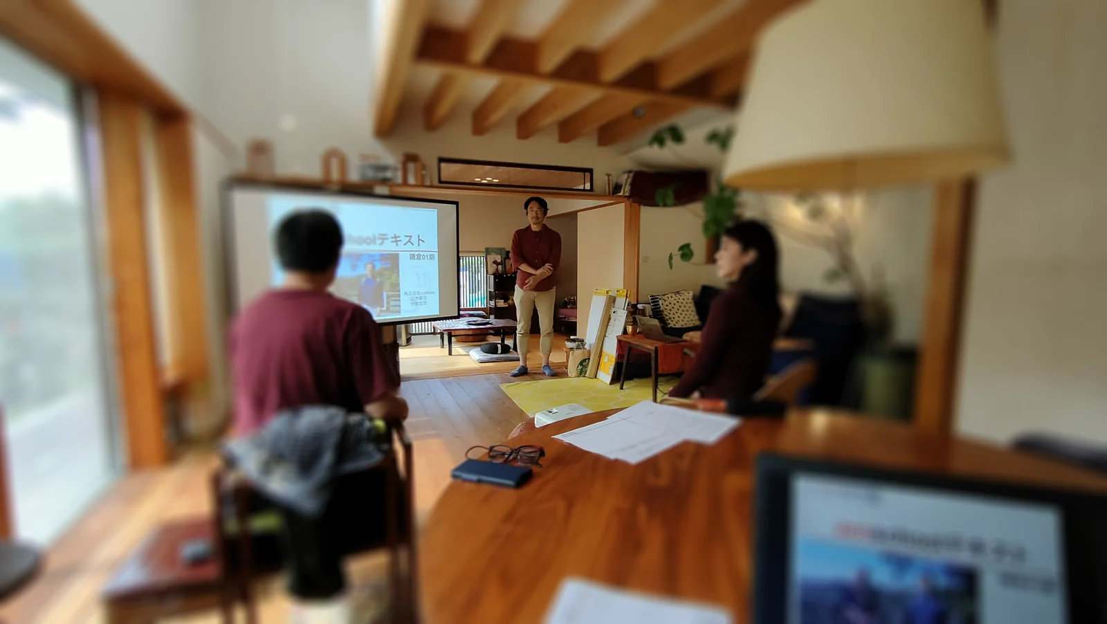 The retreat gathering space in Kamakura